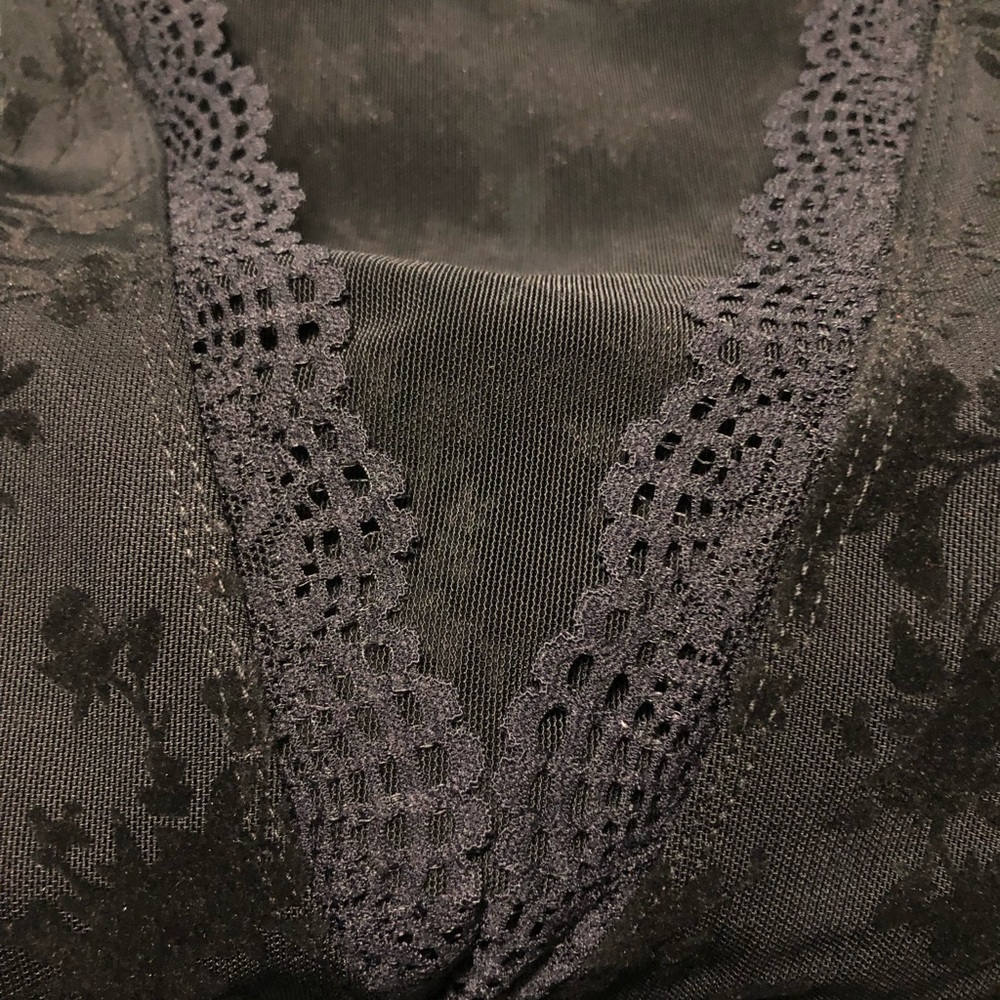 Free People babes in bandeaus black bodysuit large - Picture 3 of 5